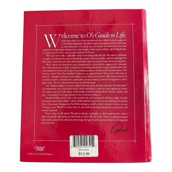 Hardcover book O’s Guide to Life. Oprah Winfrey. Copyright 2007. 335 pages - Picture 3 of 6